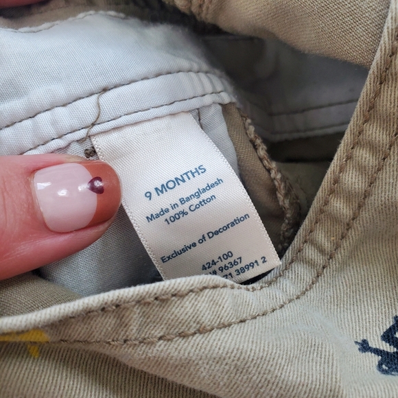 Oshkosh reptile frog turtle shortalls 9 months - Picture 4 of 5